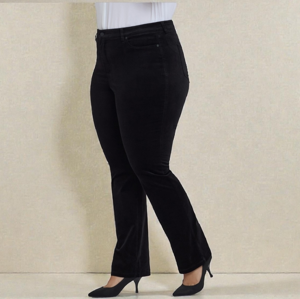 NYDJ Velvet Boot Pant In Black Size Women's 16